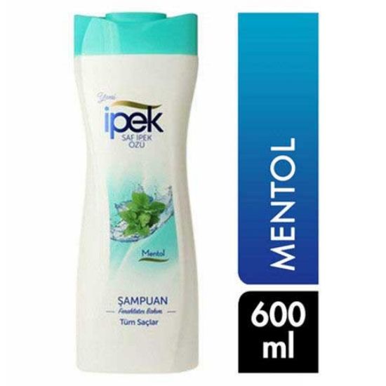 شامپو مو ایپک مدل Mentol حجم 600 میلی لیتر