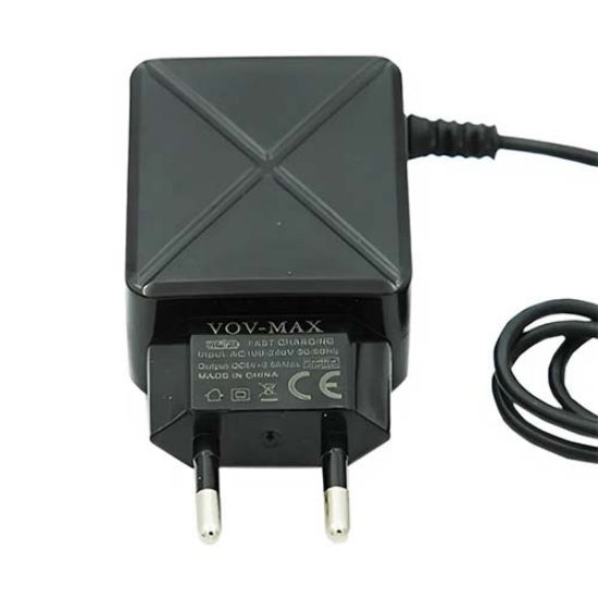 تصویر  شارژر یکسره میکرو 2 پورت USB مدل VOV-MAX