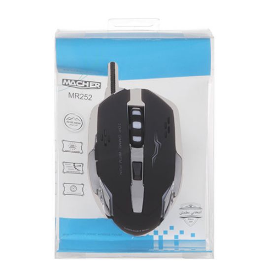 تصویر  ماوس گیمینگ با سیم مچر مدل MR-252